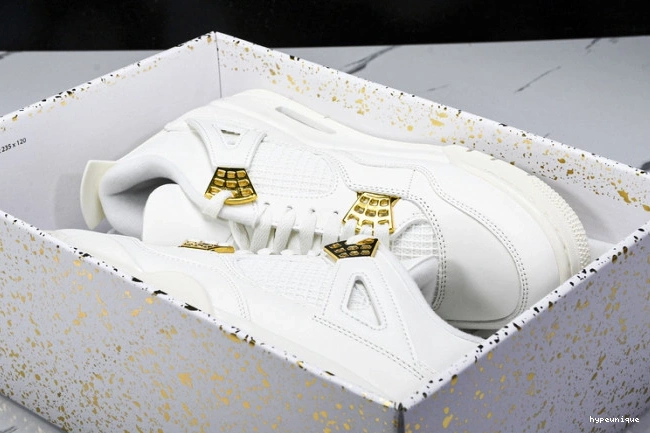 HYPE Metallic 4 Gold AQ9129-170 Jordan Retro 0720